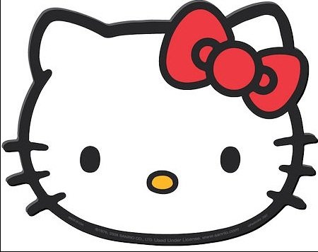 Hello Kitty FACE Sanrio Car Truck SUV Floor Utility Mat Custom Fit Plasticolor
