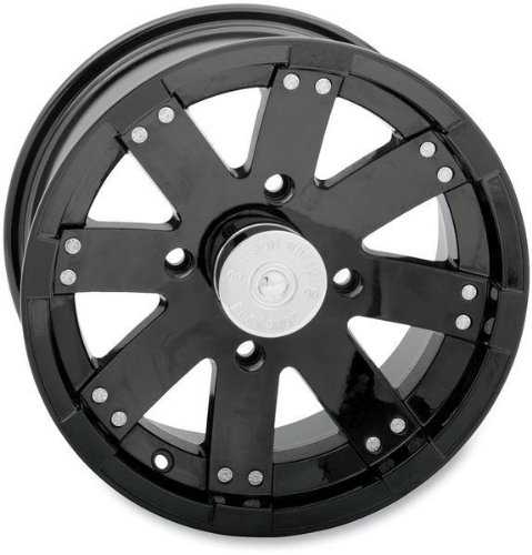 Vision Wheel Black 14in. Buck Shot Rear Wheel , Color: Black 158PU148115GB4 ATV Vision Wheel 158PU148115GB4