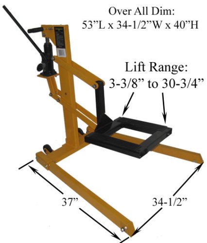 1000lb ATV Motorcycle Bike Lift Jack 3-3/8 - 30 Range Vehicle Lifts, Hoists & Jacks Generic Proline