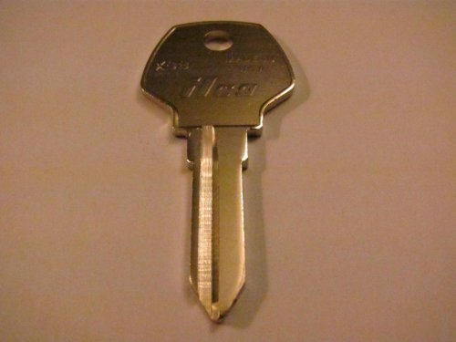 Harley Davidson Motorcycle - Ilco Nickel Plated Double Sided Key Blank(s) - (Ilco - X98 / Silca - HY7R) Lock Replacement Parts eaglecollector83 X98 / HY7R