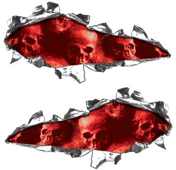 Bumper Stickers, Decals & Magnets Weston Signs WSCRIP_001_SKULLRED_S