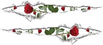 Bumper Stickers, Decals & Magnets  WSCRIP002_ROSE_S