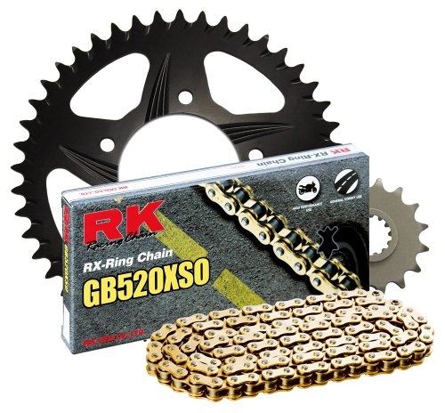 RK Racing Chain 4067-068RK Black Aluminum Rear Sprocket and GB520XSO Chain 520 Race Conversion Kit Sprockets RK Racing Chain 4067-068RK