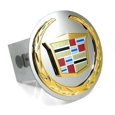 Cadillac Gold Logo Tow Hitch Cover Plug Hitch Covers Cadillac T.CAD2.G