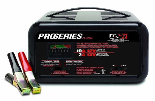 Schumacher PS-1022MA DSR ProSeries 2/10 Amp 12 Volt Automatic or Manual Bench Battery Charger Batteries & Accessories Schumacher PS1022MA