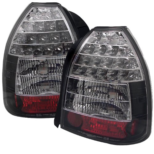 Tail Light Assemblies Spyder Auto ALT-YD-HC96-3D-LED-BK