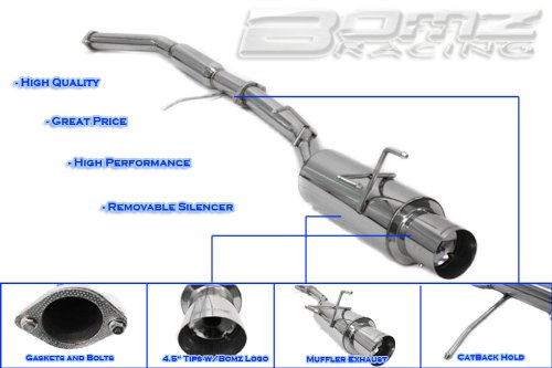 Bomz Racing Cat-Back Exhaust Nissan 1989-1994 240SX S13 Cat-Back Systems  RXNS8994CAT