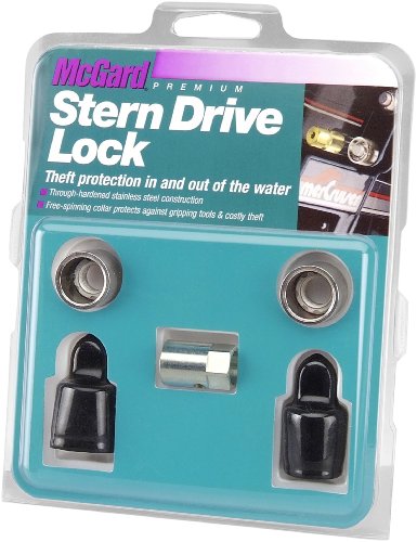 McGard 74019 Marine Twin Stern Drive Lock Set (7/16- 20 Thread Size) - MerCruiser/OMC - Set of 2 Wheel Locks McGard 74019