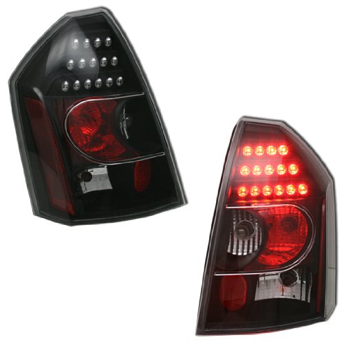 05 06 07 08 CHRYSLER 300/300C LED TAIL LIGHTS BLACK Tail Lights Unknown 7943