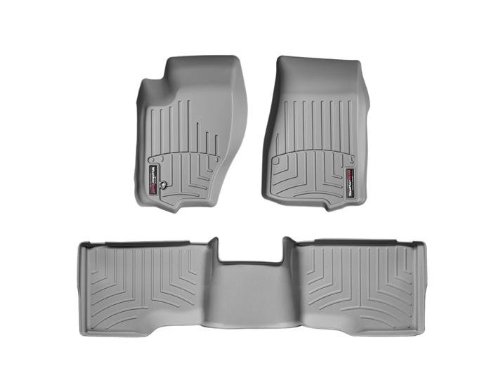 WeatherTech - 46013-1-2 - 2005 - 2010 Jeep Grand Cherokee Grey 1st & 2nd Row FloorLiner Custom Fit WeatherTech 46013-1-2