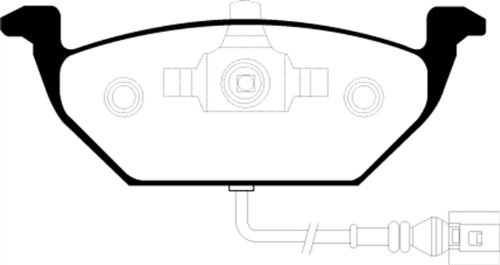 EBC Brakes UD7681 Ultimax OEM Replacement Brake Pad Brake Pads EBC Brakes UD7681