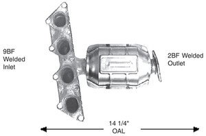 AP Exhaust 641193 Catalytic Converter Catalytic Converters AP Exhaust Products 641193