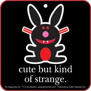 Happy Bunny Cute But Strange Air Freshener A-HB-0017 Air Fresheners CD Visionary GKW32769