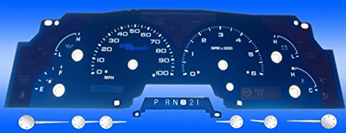 US Speedo AQ F 01 - Aqua Edition White Numbers - 100 MPH, W/Tach - for: Ford F-150, Expedition, S-Crew Dash Accents US Speedo AQ F 01