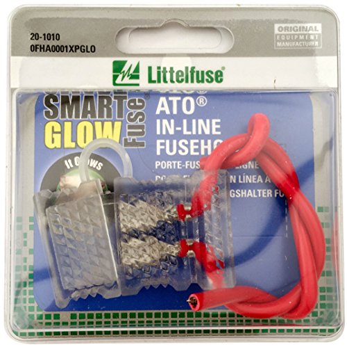 Littelfuse 0FHA0001XPGLO Smart Glow In-Line Fuse Holder for Smart Glow ATO Blade Fuse Fuse Holders Littelfuse 0FHA0001XPGLO