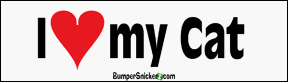 I Love My Cat - Refrigerator Magnets 7x2 in Decals BumperSnickerz PET10040_RM.pdf
