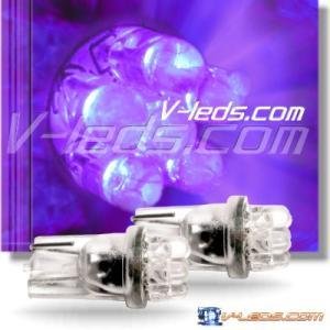 2 SUPER PURPLE 6 LED BLACK LIGHT UV BULB 194 158 168 s LED Bulbs Unknown 194A6UV-B-T