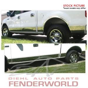 CHEVY SILVERADO CREWCAB DUALLY 01-06 CHROME ROCKER TRIM Chrome Trim & Accessories ABP R19285F
