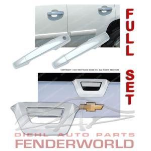 CHEVY AVALANCHE 07-08 CHROME DOOR HANDLES FULL KIT 5DR Body ABP 4177