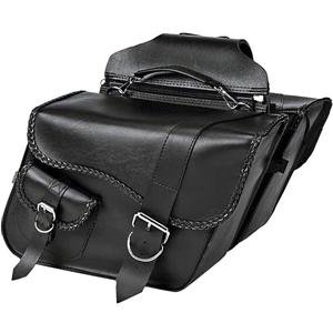 Willie and Max Ranger Braided Super Slant Saddlebags Saddle Bags Willie & Max Saddlebags 63-0352