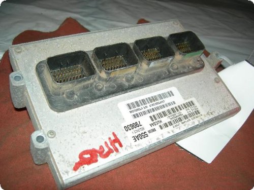 Engine Computer ECU : DODGE 1500 PICKUP 03 Elec Cont Unit (ECU); (R rear engine compartment), 5.7L, AT, 8' box, ident # 56030550AB ECUs Pam's Auto lIo0GVjB3JNz0gGsNRG9zw