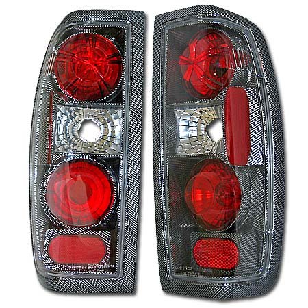 98 99 00 01 02 03 04 NISSAN FRONTIER CARBON FIBER TAIL LIGHTS LAMPS Tail Lights Unknown 3890