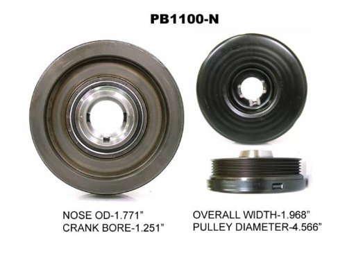 Ford 140 L4 2.3L Tempo Powerbond Harmonic Balancer Engine Parts PowerBond PB1100-N