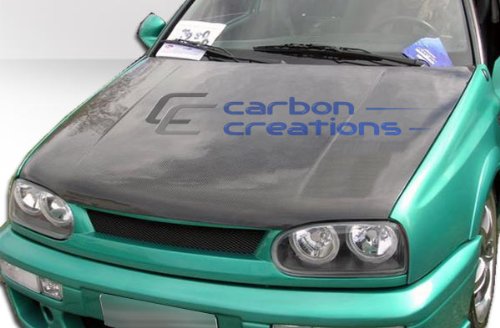 1993-1998 Volkswagen Jetta Carbon Creations OEM Hood - 1 Piece Hoods Carbon Creations 103594