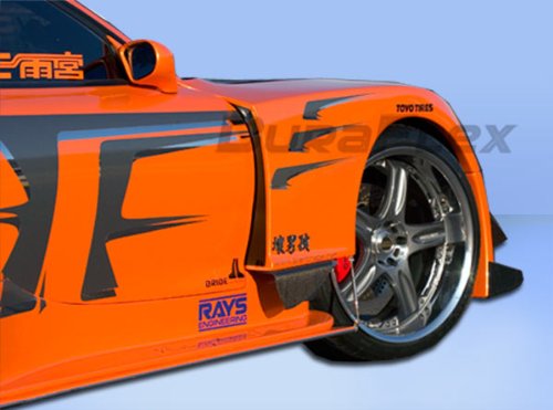 1993-1997 Mazda RX-7 Duraflex GT300 Wide Body Front Fenders - 2 Piece Body Duraflex 101296
