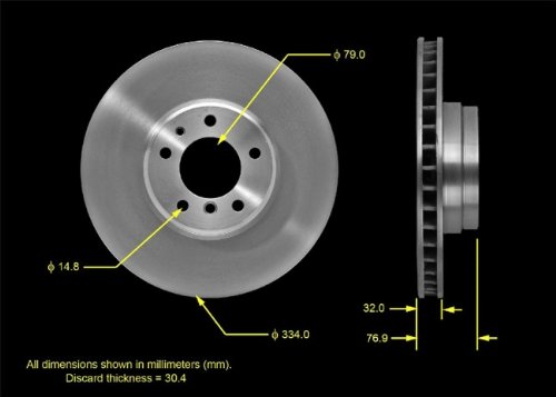 Bendix PRT5374 Brake Rotor Rotors Bendix PRT5374