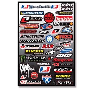 One Industries Sponsor Logo Sheet Decals One Industries DE-SHLO3
