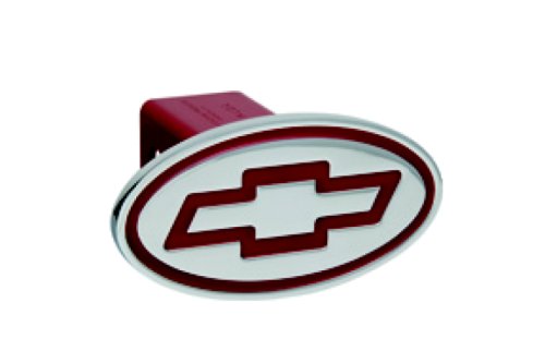 Bowtie - Oval - Red - 2'' Billet Hitch Cover (04' Welded Model) Hitch Covers Hitch Ware 40022W