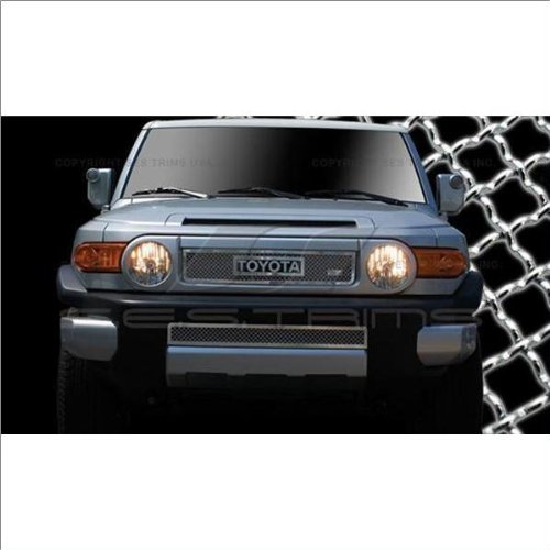 SES Trims Chrome Mesh Upper Lower Grille Combo 07-10 Toyota FJ Cruiser Grilles SES Trims Mg169a/b