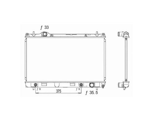 00 01 02 03 04 05 Neon Radiator 2.0L Radiators DPI 2363