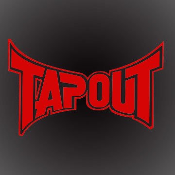 TAPOUT MMA UFC RED DECAL STICKER 6X4 Decals TapouT sp0163