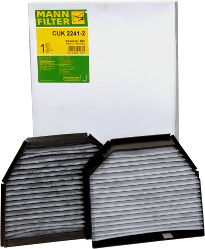 Mann-Filter CUK 2241-2 Carbon Activated Cabin Filter Passenger Compartment Air Filters Mann Filter CUK 2241-2