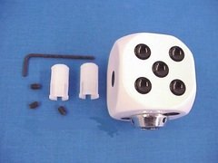 White Dice Gear Shift Knob Body United Pacific 70014