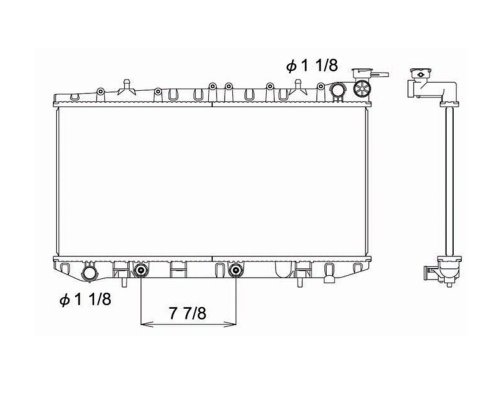 91 92 93 94 95 96 97 98 99 Sentra Radiator 1.6/2.0L Radiators DPI 1152