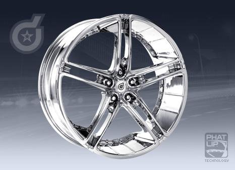 Dropstars DS0524138A DS05 CHROME Wheel Rim 24 10x6 6x139.7 Wheels TIS DS0524138A