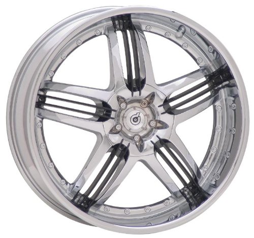 Dropstars DS0222112118 DS02 CHROME Wheel Rim 22 11x5 5x120 Wheels TIS DS0222112118