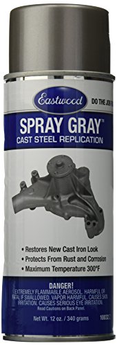 Eastwood 10032Z Gray Detail Spray Paint, 12 oz Aerosol Body Paint Eastwood 10032Z