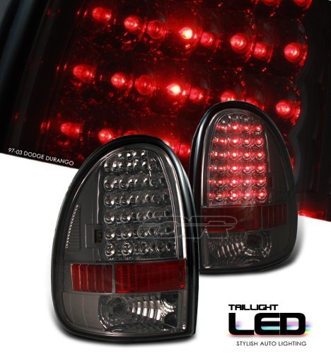98 99 00-01 DODGE DURANGO SLT R/T SMOKE LED TAIL LIGHTS LAMP Tail Lights BBP Enterprise TLA-HW-06-013-S