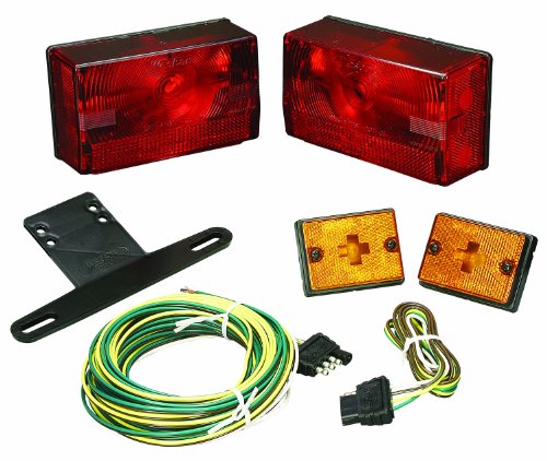 Wesbar 407515 Submersible Tail Light Kit with Side Marker/Clearance Lights, Over 80-Inch Lights Wesbar 407515