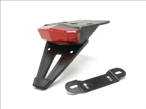 DRC Motoled Edge-2 Universal Plastice Tail Light Holder w/ LED Light Red Tail Light Assemblies DRC D45-14-001