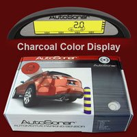 Autosonar Backup Parking Sensors with Display Charcoal and Black Sensors Backup Monitors & Alarms AutoSonar ASC H-084-50-B