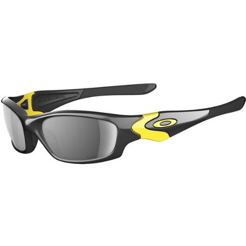 Oakley Straight Jacket Men's Special Editions Livestrong Casual Sunglasses - Polished Black/Black Iridium / One Size Fits All Sports Sunglasses Oakley