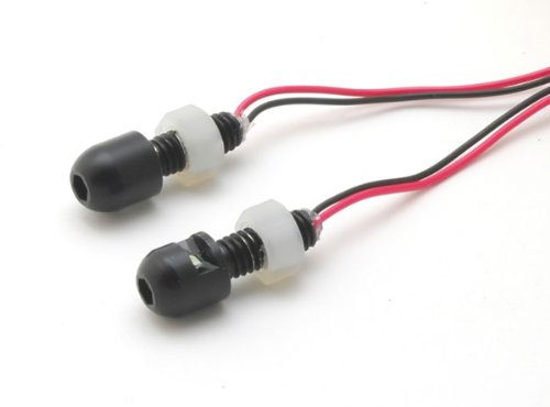 Black LED License Plate Lights Bolts Turn Signal Assemblies & Lenses Volar Motorsport LPL001-Black