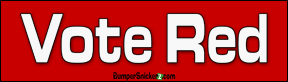 Vote Red - Political Bumper Stickers (Medium 10x2.8 in.) Decals BumperSnickerz ELE10045_M.pdf