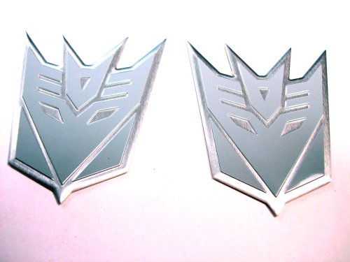 Decals Transformers Decepticons Emblems Gray Qty 2