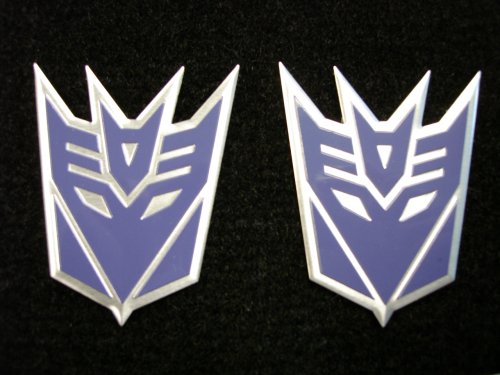 Decals Transformers Decepticons Emblems Purple Qty 2